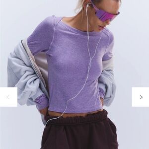 NWT Free People Up Next Long Sleeve XS/S in Light Purple
